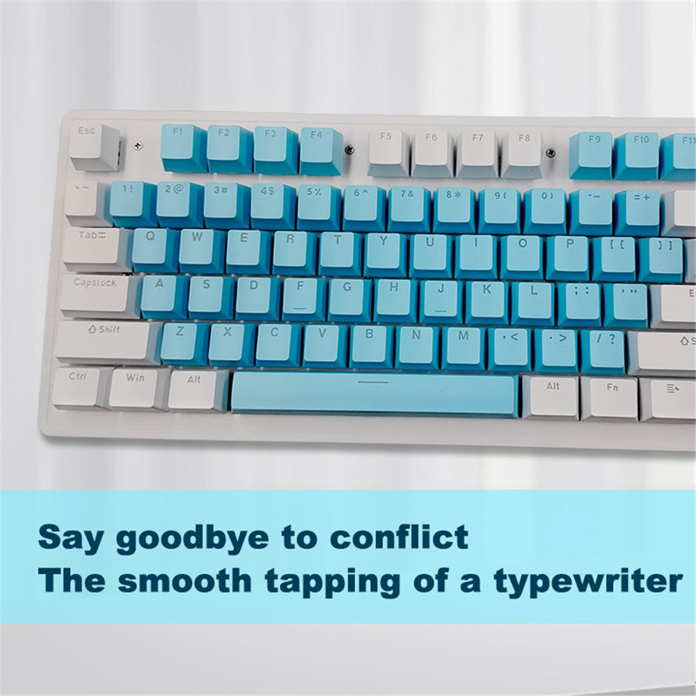 BIOJEE B104 Mechanical Keyboard 104 Keys Gaming Keyboard Brown Switch Wired Keyboard with Colorful Backlit for E-Sports