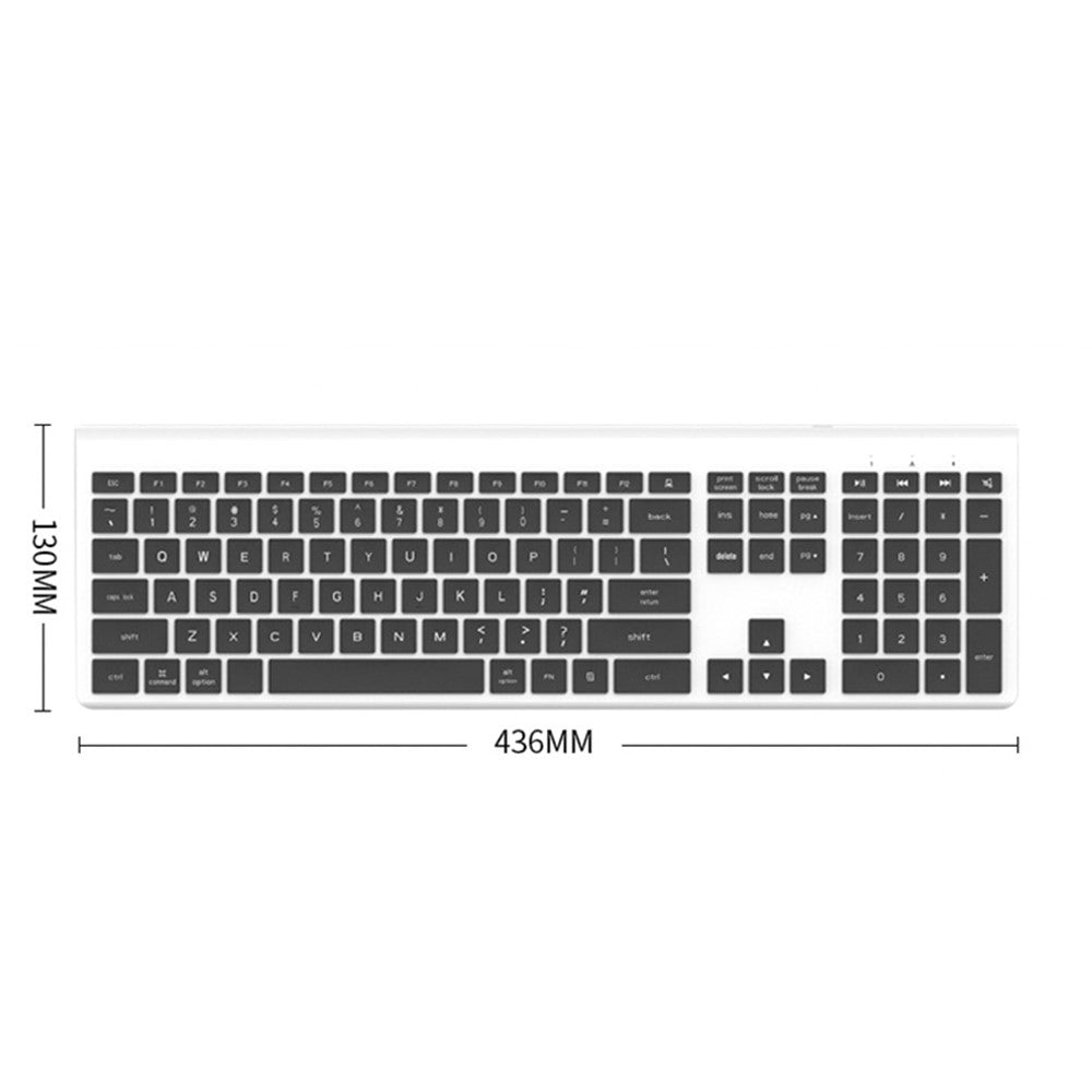 K010C 110 Keys Bluetooth-compatible 5.0 Wireless Keyboard Portable Slim Keyboard Compatible with Mac, Windows