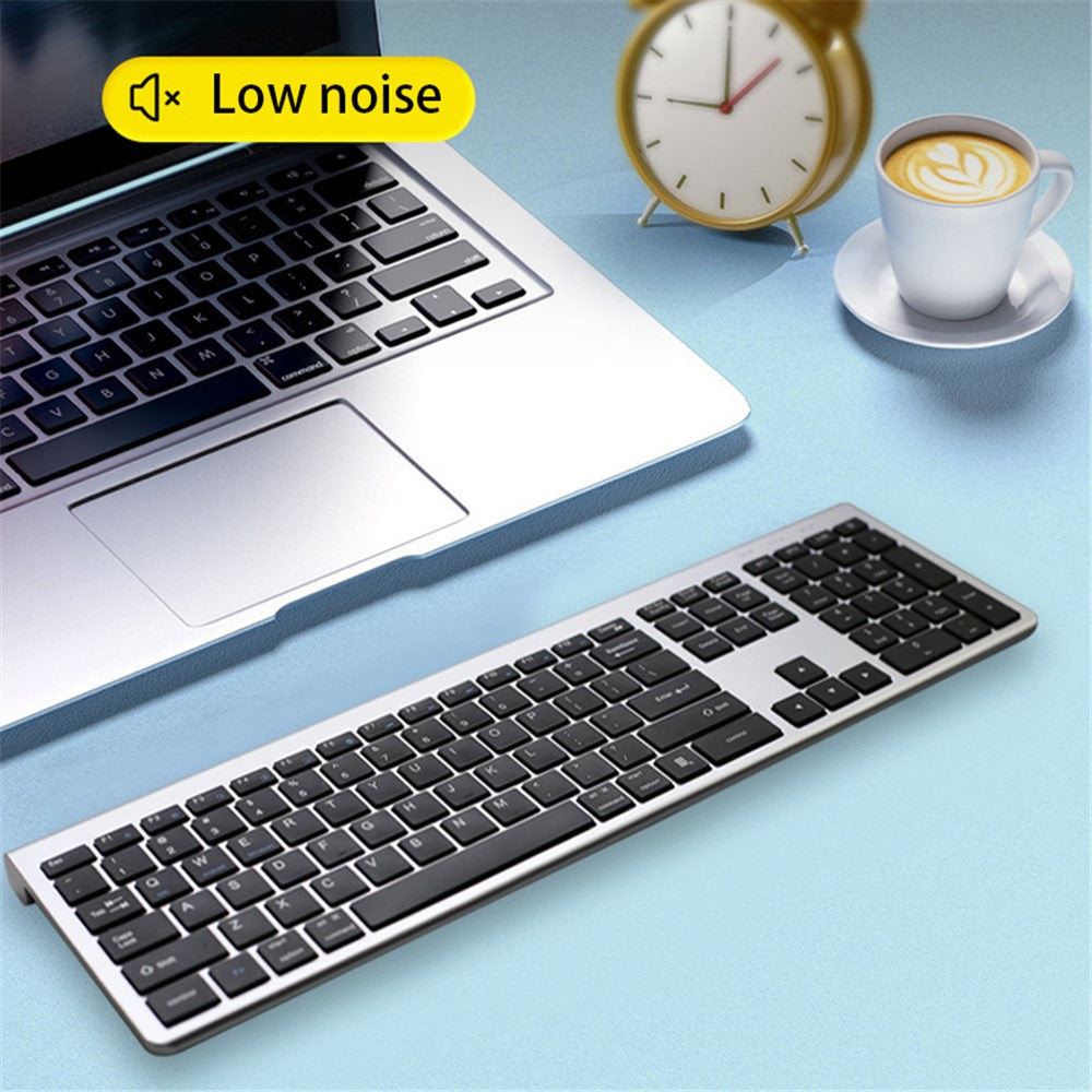 K010C 110 Keys Bluetooth-compatible 5.0 Wireless Keyboard Portable Slim Keyboard Compatible with Mac, Windows