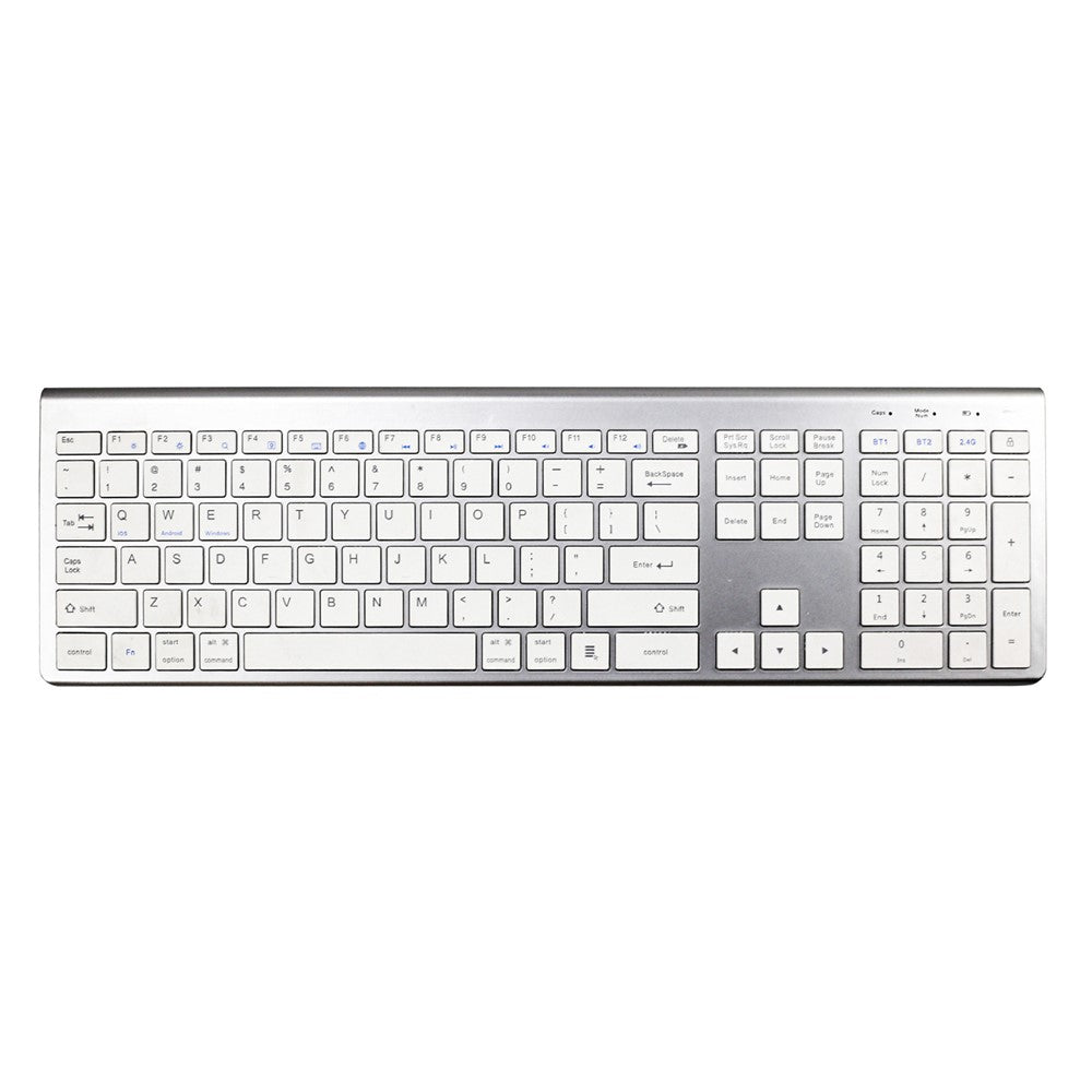K010C 110 Keys Bluetooth-compatible 5.0 Wireless Keyboard Portable Slim Keyboard Compatible with Mac, Windows