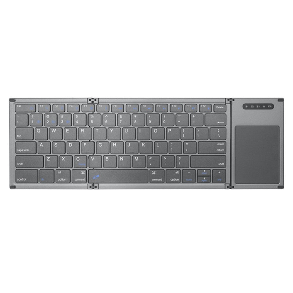 B066T Compatible with Multi-system Cell Phone Tablet Keyboard Tri-fold Wireless Bluetooth-compatible Keyboard with Touchpad