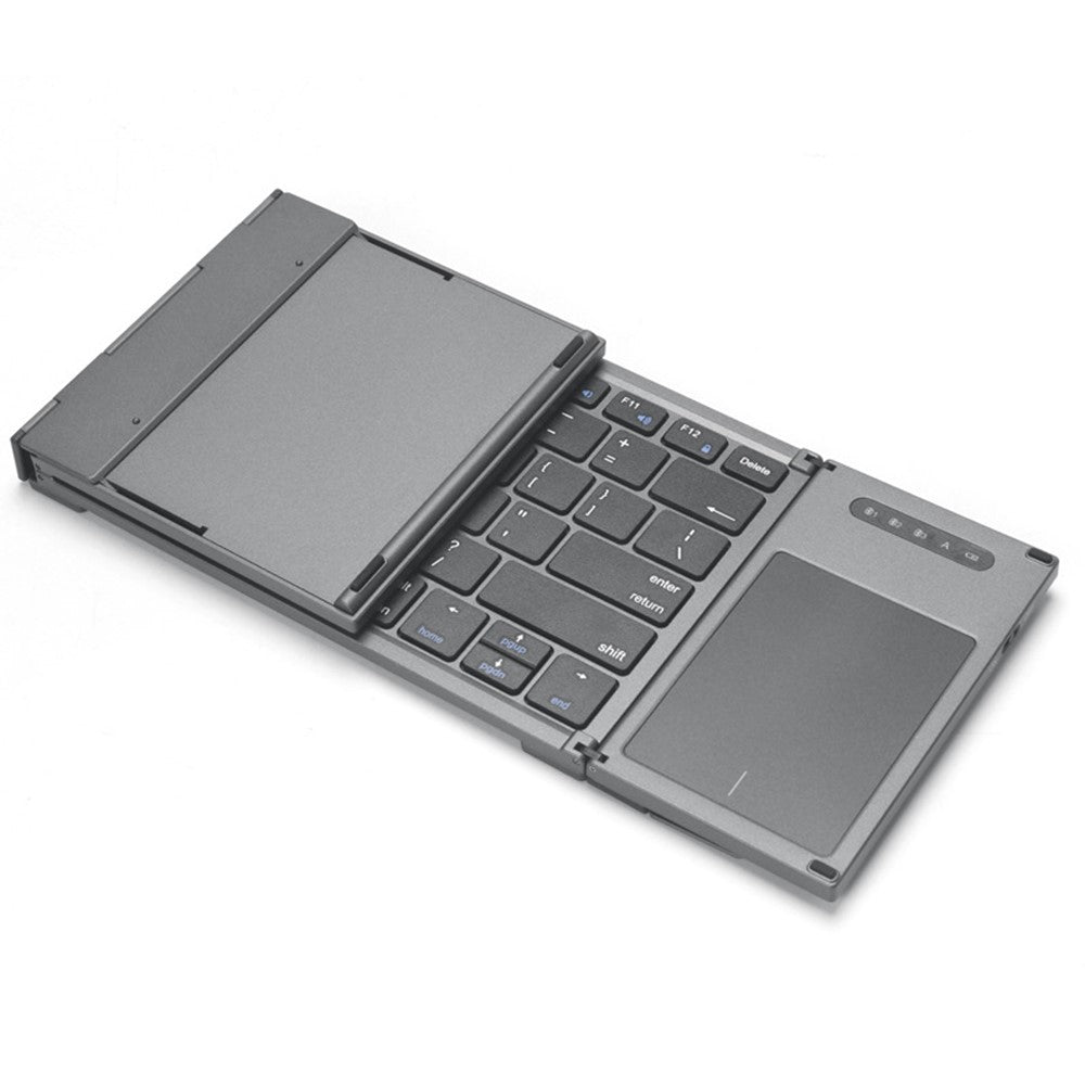 B066T Compatible with Multi-system Cell Phone Tablet Keyboard Tri-fold Wireless Bluetooth-compatible Keyboard with Touchpad