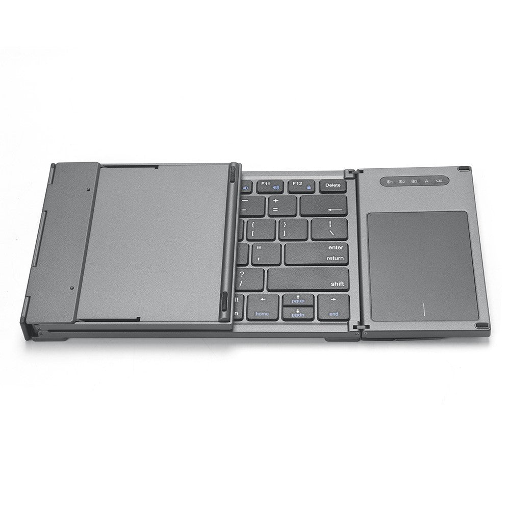 B066T Compatible with Multi-system Cell Phone Tablet Keyboard Tri-fold Wireless Bluetooth-compatible Keyboard with Touchpad