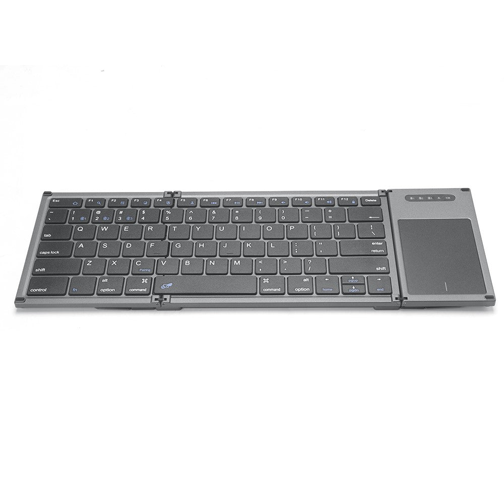 B066T Compatible with Multi-system Cell Phone Tablet Keyboard Tri-fold Wireless Bluetooth-compatible Keyboard with Touchpad