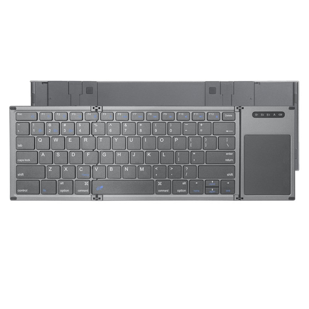 B066T Compatible with Multi-system Cell Phone Tablet Keyboard Tri-fold Wireless Bluetooth-compatible Keyboard with Touchpad