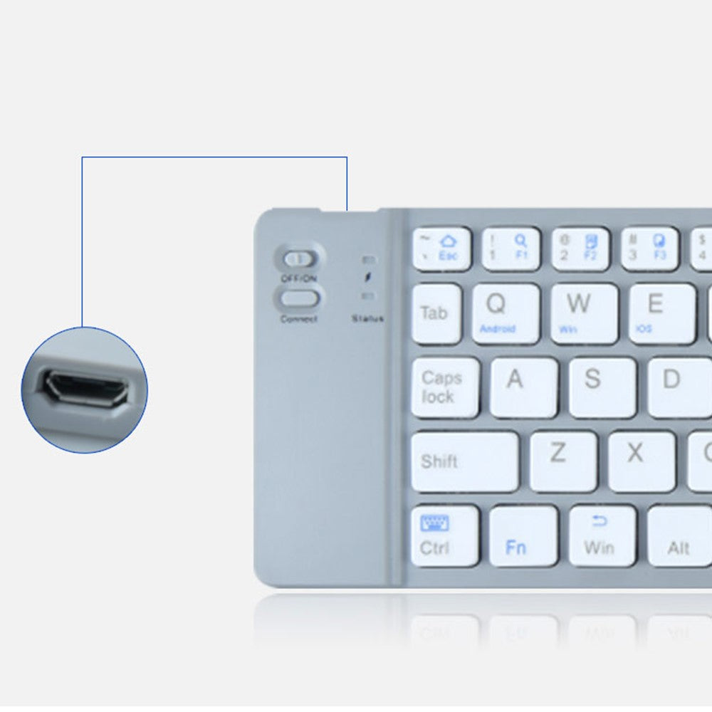 BT18 Magnetic Folding Wireless Keyboard for Cell Phones Tablets Computers Universal Bluetooth-compatible Keyboard