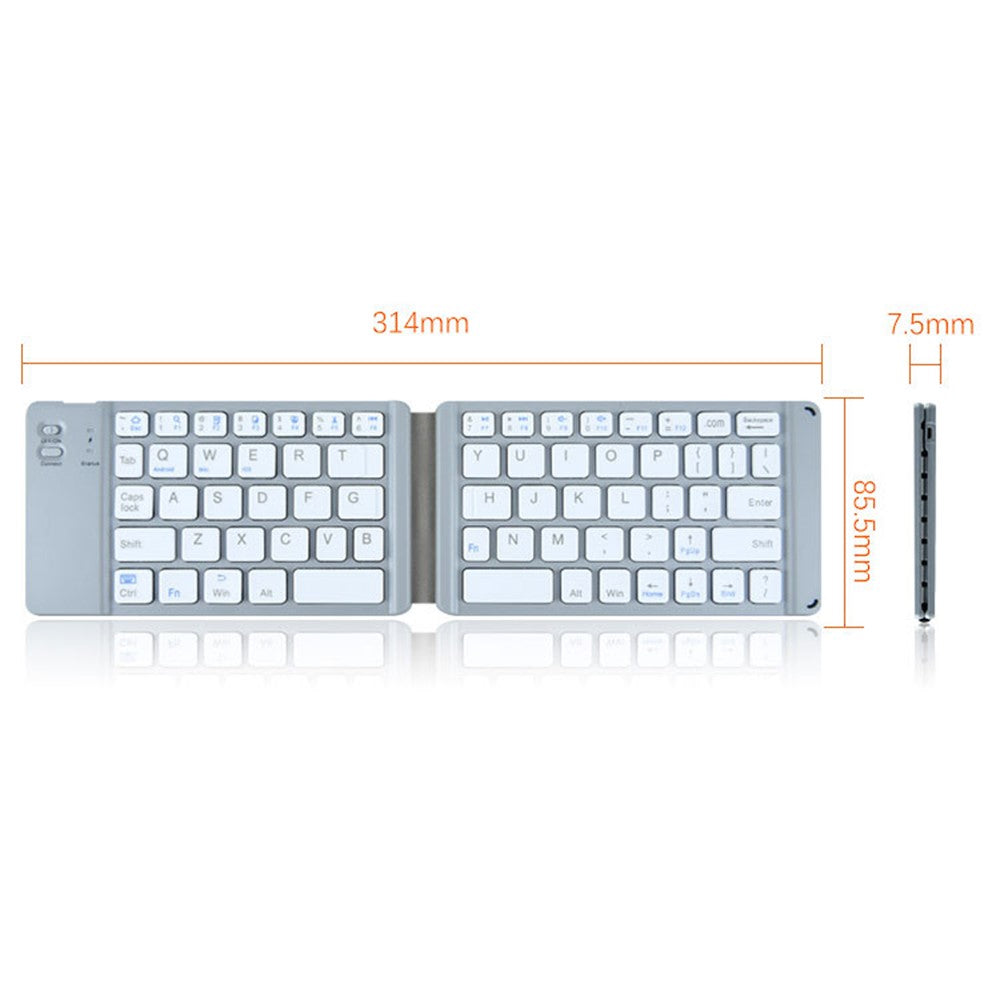 BT18 Magnetic Folding Wireless Keyboard for Cell Phones Tablets Computers Universal Bluetooth-compatible Keyboard