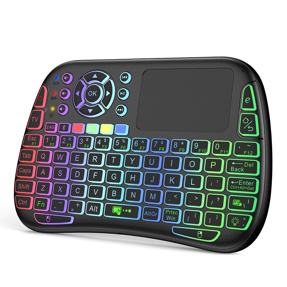 M9 RC Mouse Keyboard Combo with IR Learning Function Mini Wireless Keyboard Support Touchpad Voice