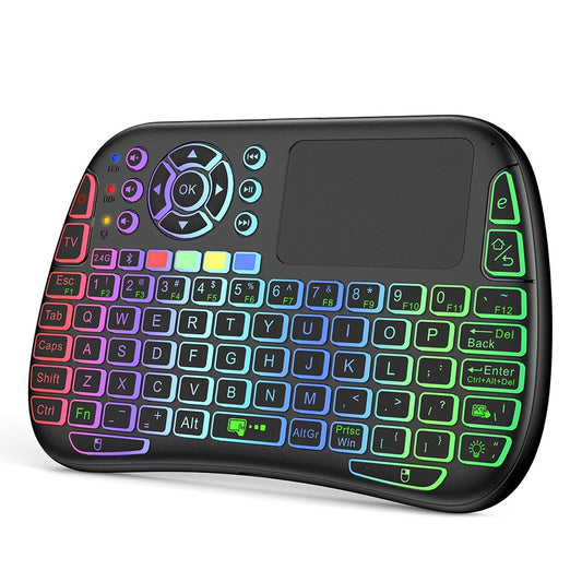 M9 RC Mouse Keyboard Combo with IR Learning Function Mini Wireless Keyboard Support Touchpad Voice