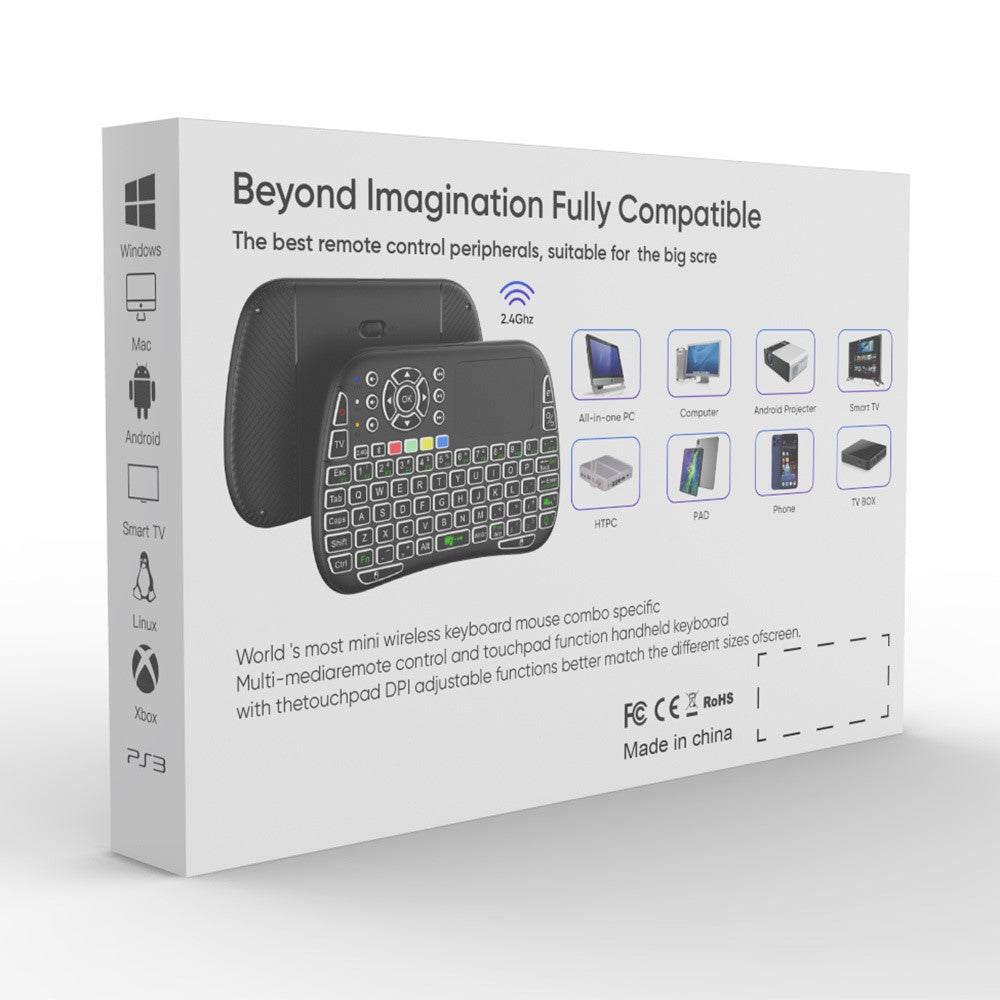 M9 RC Mouse Keyboard Combo with IR Learning Function Mini Wireless Keyboard Support Touchpad Voice
