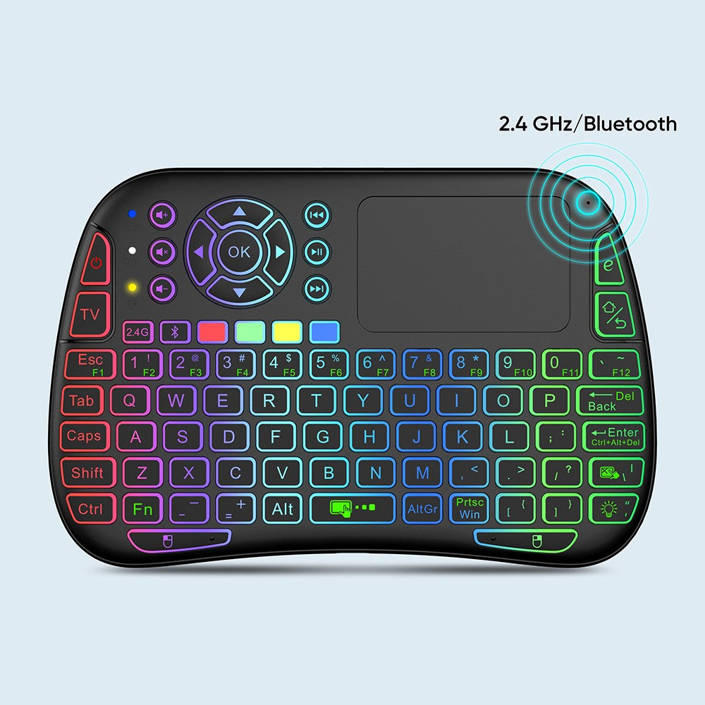 M9 RC Mouse Keyboard Combo with IR Learning Function Mini Wireless Keyboard Support Touchpad Voice