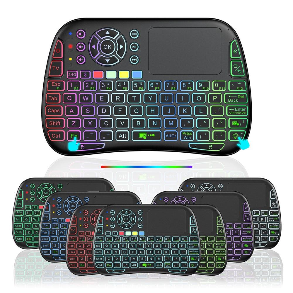 M9 RC Mouse Keyboard Combo with IR Learning Function Mini Wireless Keyboard Support Touchpad Voice