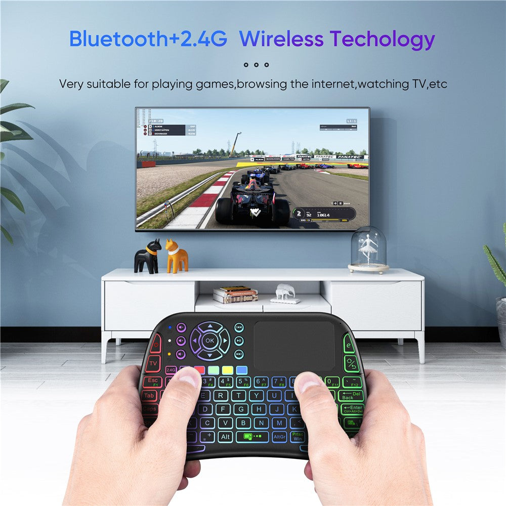 M9 RC Mouse Keyboard Combo with IR Learning Function Mini Wireless Keyboard Support Touchpad Voice