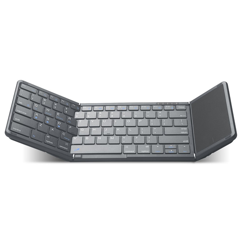 B099T Portable Folding Keyboard for Cell Phone Tablet Laptop Universal Touchpad Bluetooth-compatible Wireless Keypad