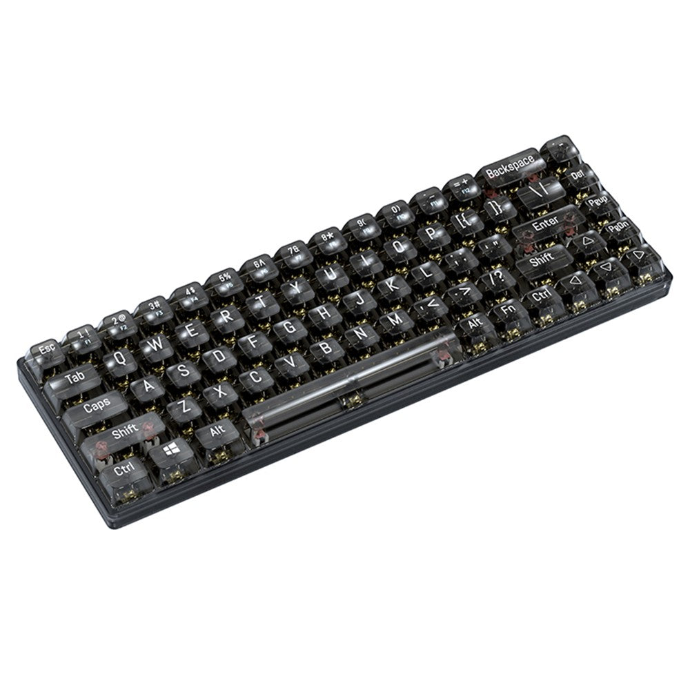 T-WOLF T40 150cm Wired Mechanical Keyboard with Clear Keycaps