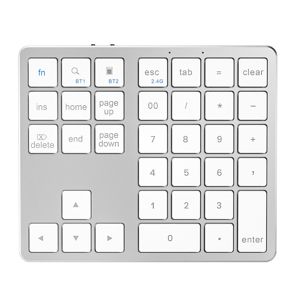K-35 Bluetooth-compatible Keypad Slim 35-Keys 2.4G+Bluetooth-compatible Dual Mode Keyboard
