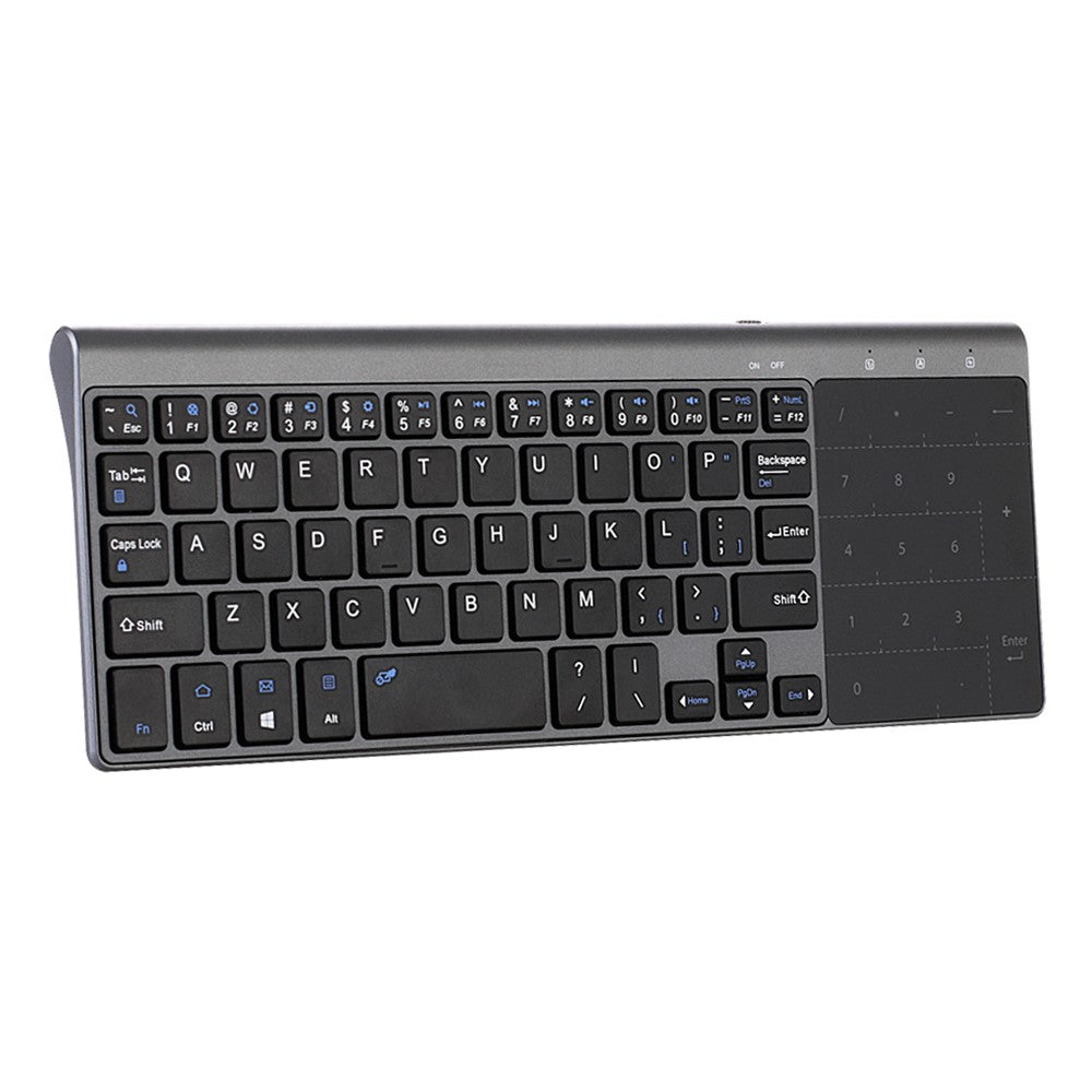 MC-41AG 59-Key Ultra Thin 2.4G Wireless Keyboard with Touchpad for PC / Laptop / Smart TV