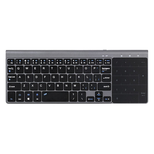 MC-41AG 59-Key Ultra Thin 2.4G Wireless Keyboard with Touchpad for PC / Laptop / Smart TV
