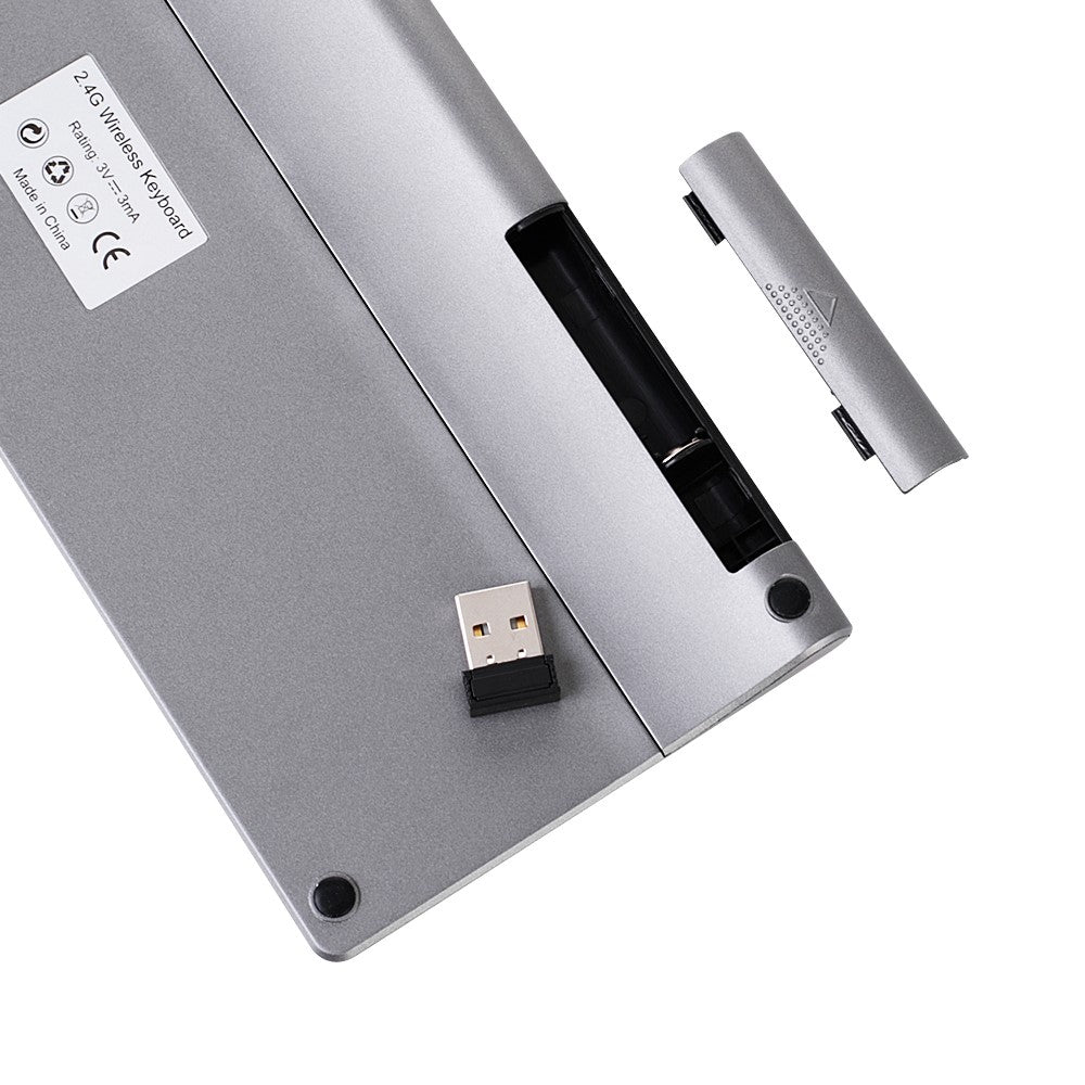 MC-41AG 59-Key Ultra Thin 2.4G Wireless Keyboard with Touchpad for PC / Laptop / Smart TV