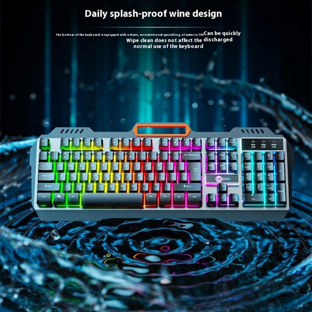 LENOVO LECOO CM107 Backlight USB Wired Gaming Mechanical Keyboard Mouse Set for Computer Laptop