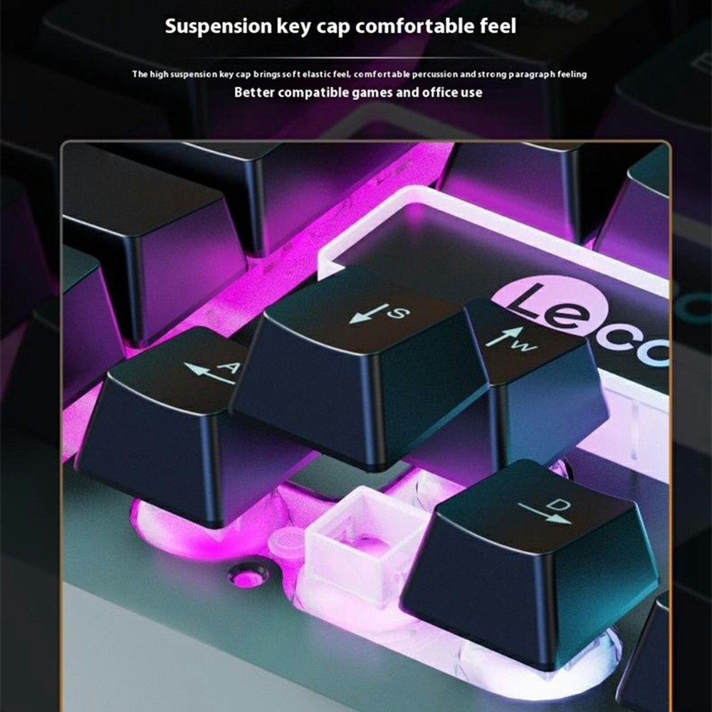 LENOVO LECOO CM107 Backlight USB Wired Gaming Mechanical Keyboard Mouse Set for Computer Laptop