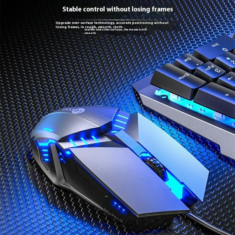 LENOVO LECOO CM107 Backlight USB Wired Gaming Mechanical Keyboard Mouse Set for Computer Laptop
