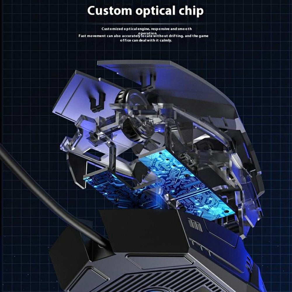 LENOVO LECOO CM107 Backlight USB Wired Gaming Mechanical Keyboard Mouse Set for Computer Laptop