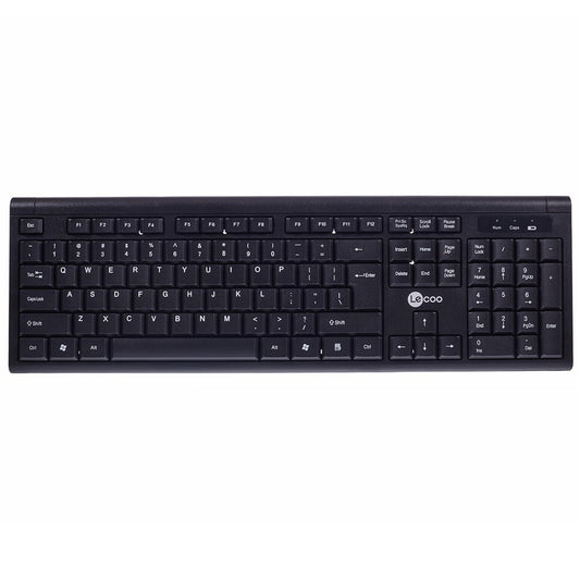 LENOVO LECOO KW200 2.4G Wireless Keyboard and Mouse Combo 104 Keys Office Keyboard
