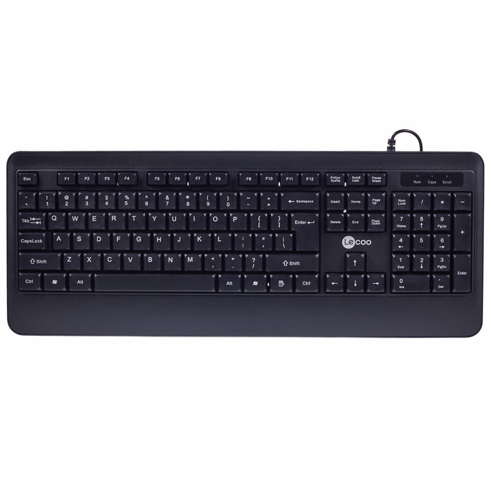 LENOVO LECOO CM104 Wired USB Keyboard and Mouse Combo 104 Keys 1600 DPI for Windows