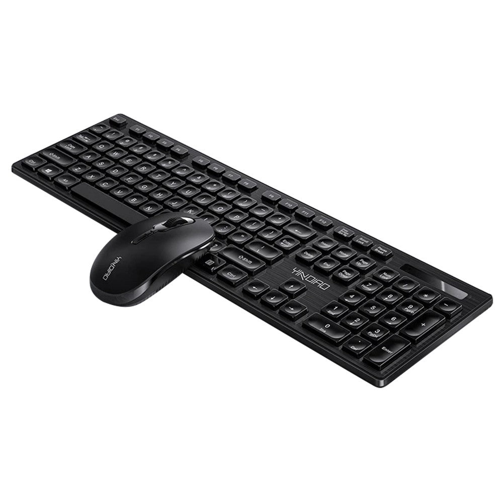 YINDIAO V3Max 2.4G Wireless Smart Sleep Office Keyboard Mouse Set for Computer Laptop