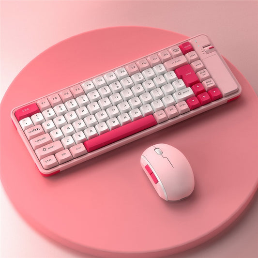 QW07 Wireless Keyboard Mouse Set Home Office Computer Bluetooth-compatible 5.0 Keyboard + Mouse