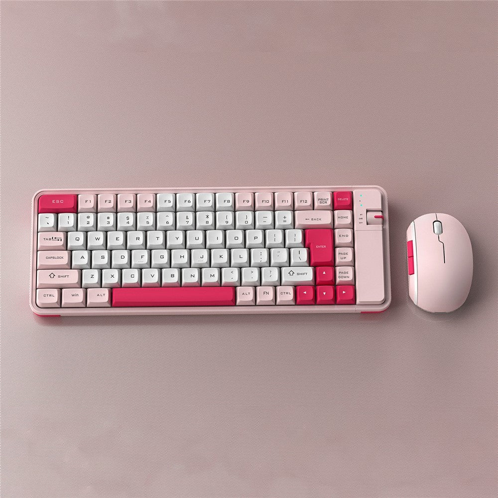 QW07 Wireless Keyboard Mouse Set Home Office Computer Bluetooth-compatible 5.0 Keyboard + Mouse