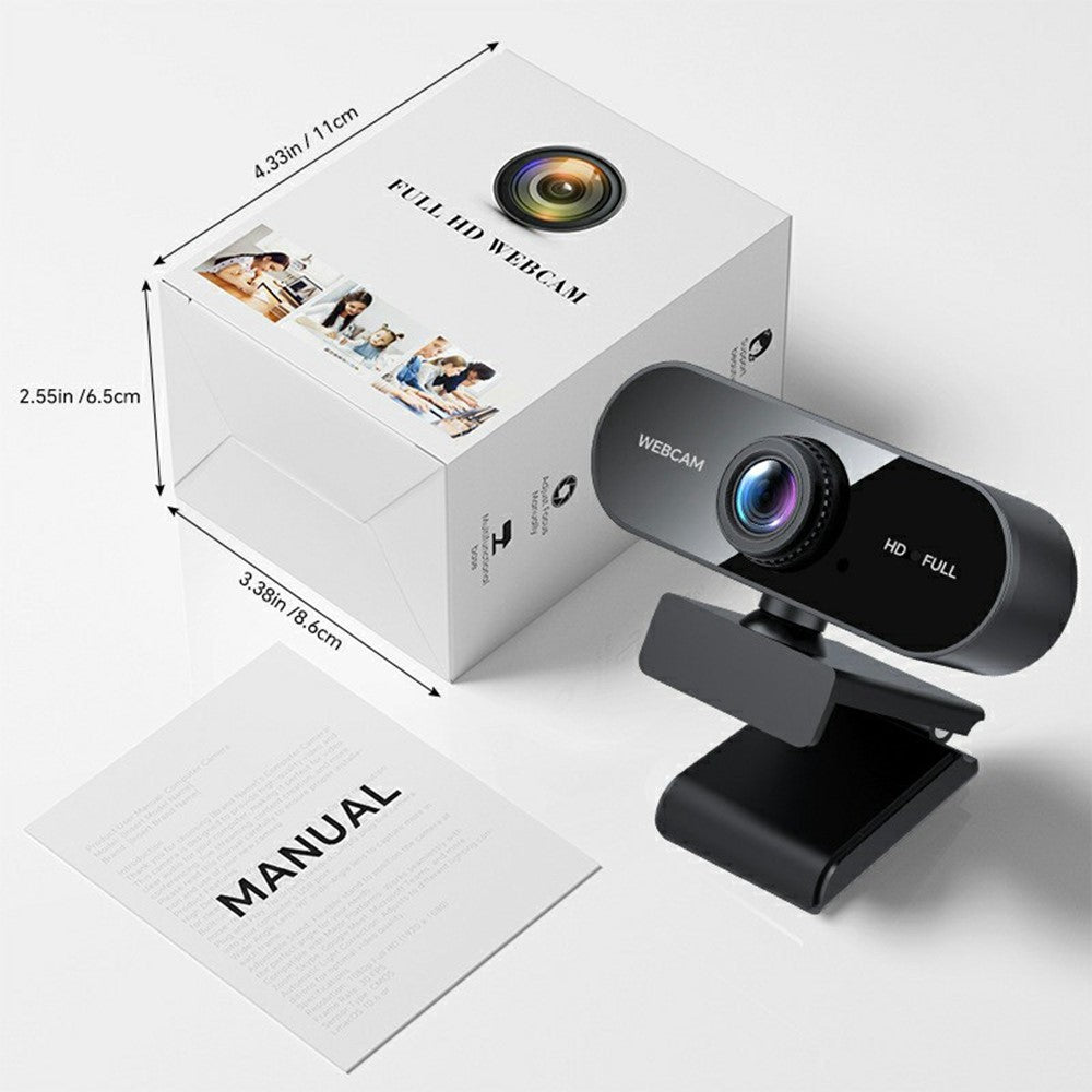 Q8 USB Computer Webcam 1080P HD Camera for Online Classes / Live Streaming / Video Conferencing