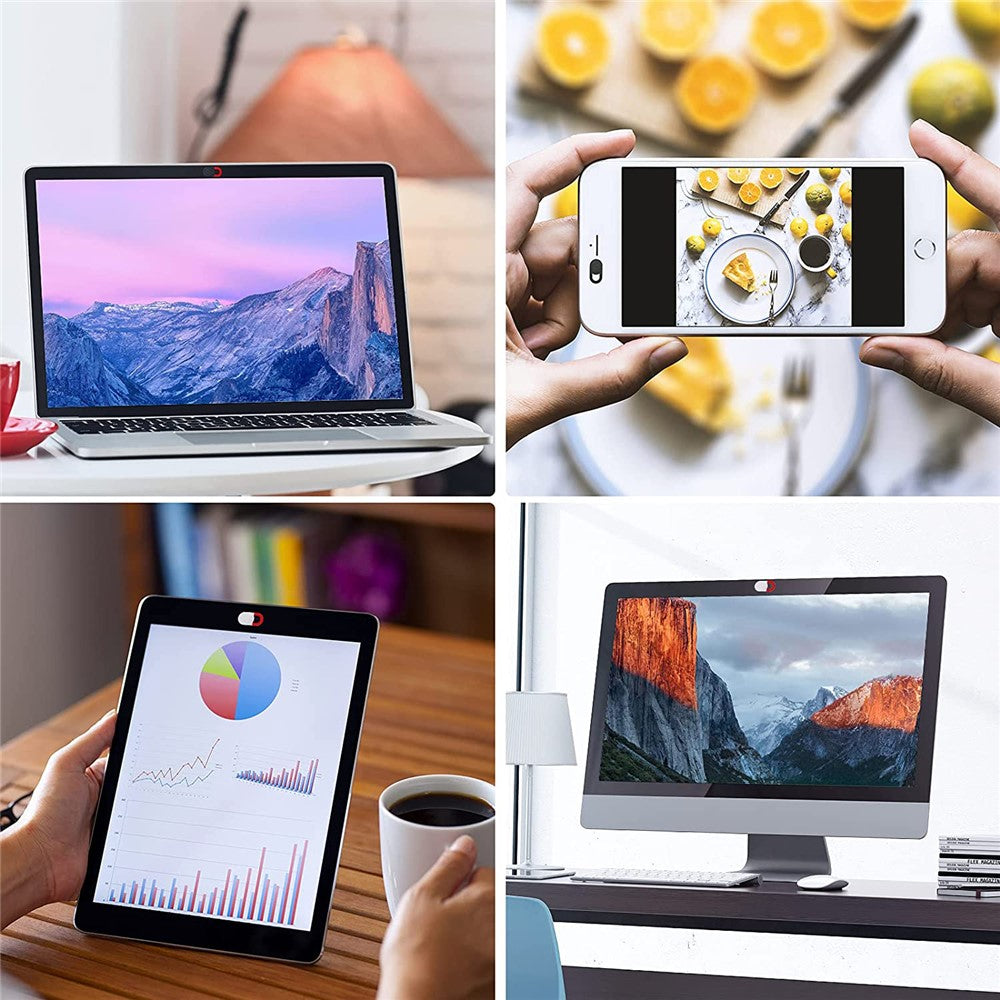 3Pcs Webcam Cover Slide Privacy Security Ultra-Thin Laptop Camera Cover Slide for Phone / Tablet / PC