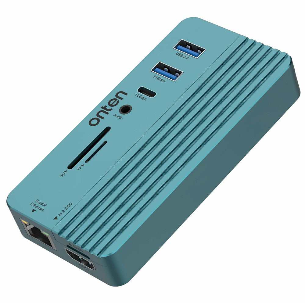 ONTEN OTN-UC966 10 in 1 USB-C Hub M.2 SSD Enclosure 10Gbps High-Speed Data Transfer Docking Station
