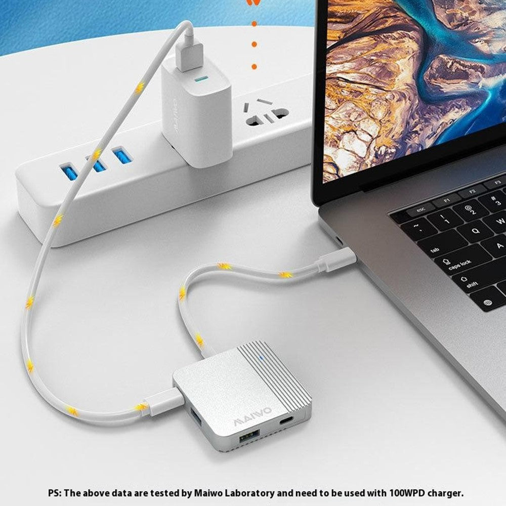 MAIWO KH1702 5 in 1 USB-C Hub USB 3.2 Gen2 PD 100W Fast Charging HD Adapter Expansion Dock