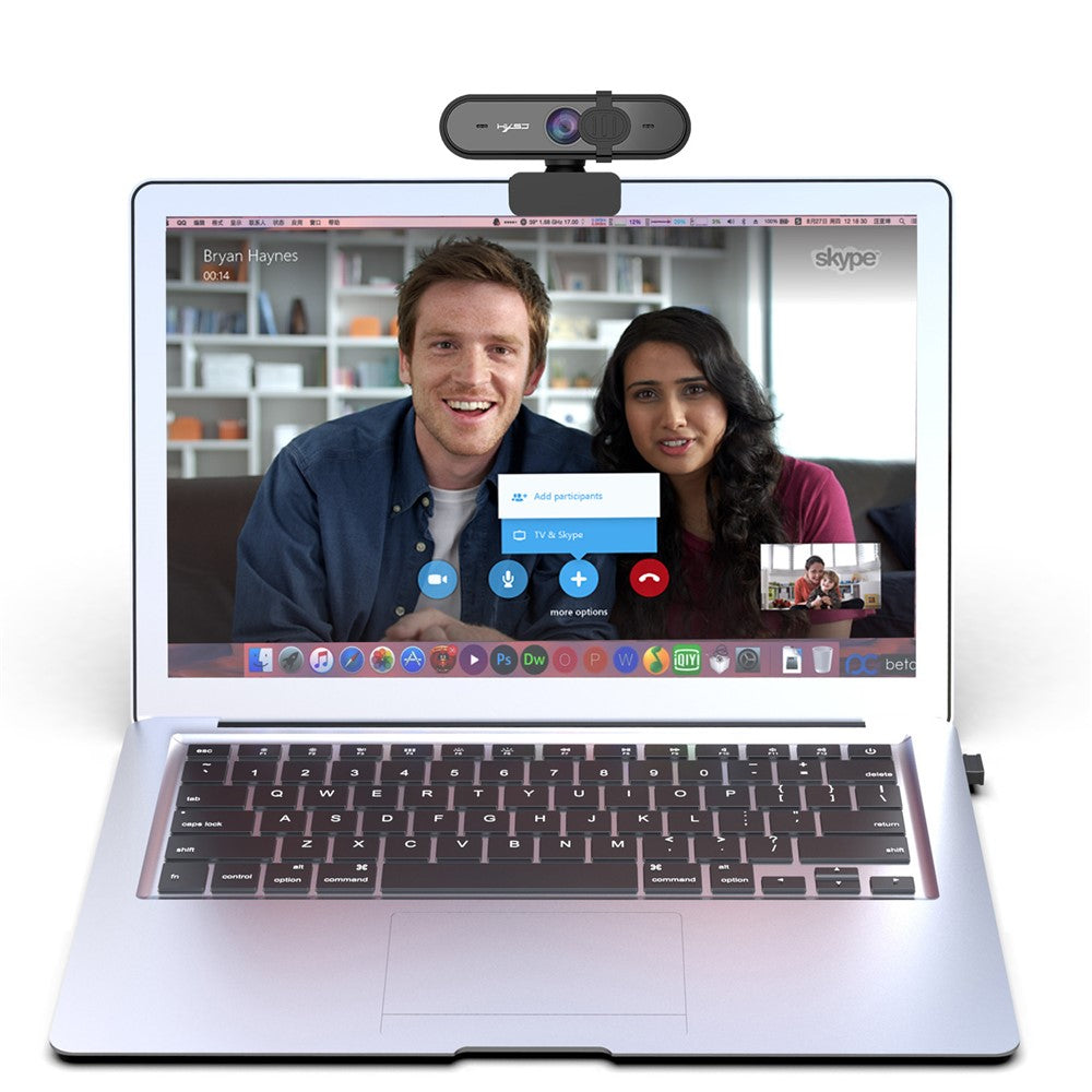 S6 Full HD 1080P 30FPS Webcam Autofocus Web Camera with Microphone and Privacy Cover for PC Laptop