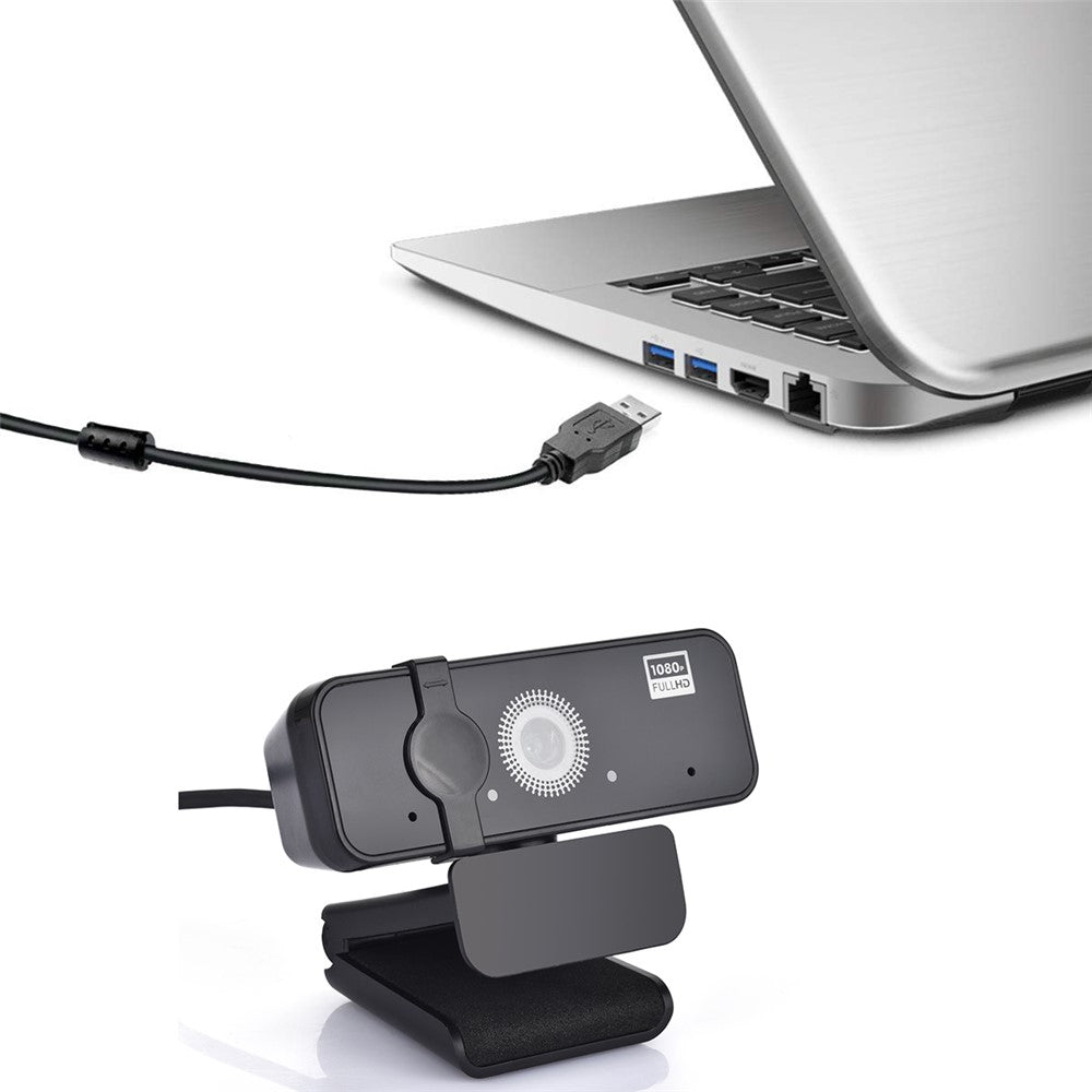 A35 USB 1080P Full HD Webcam Autofocus Web Camera with Built-in Microphone for PC Desktop Computer Laptop