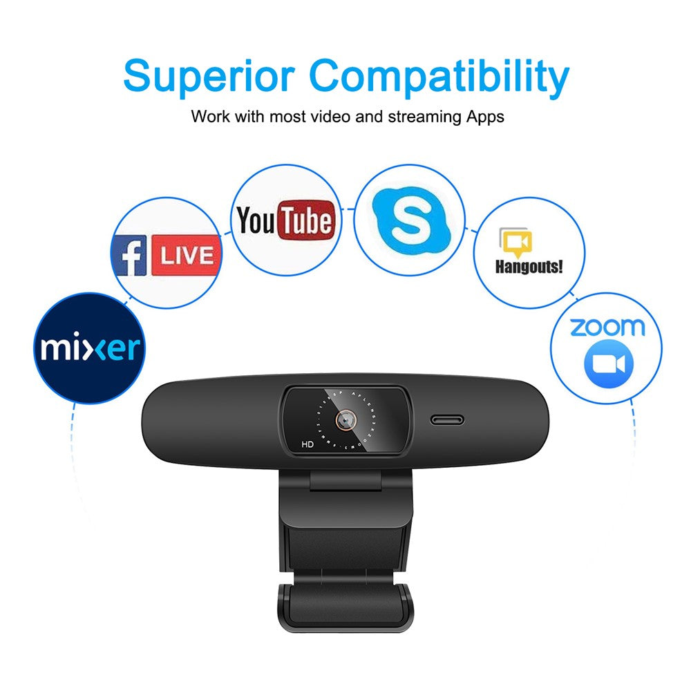 A9Pro Autofocus HD 1080P Camera 360° Rotation Live Video Conference Camera with Microphone