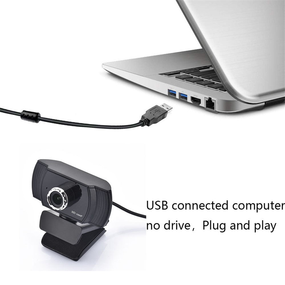 A15 USB Webcam HD 1080P Auto-focus Camera Live Stream Video Chat Conference Camera Built-in Microphone High Definition Cam