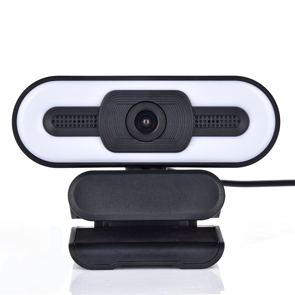 A55 1080P Computer Camera Home Office Built-in Microphone for Live Teaching USB Webcam with LED Fill Light
