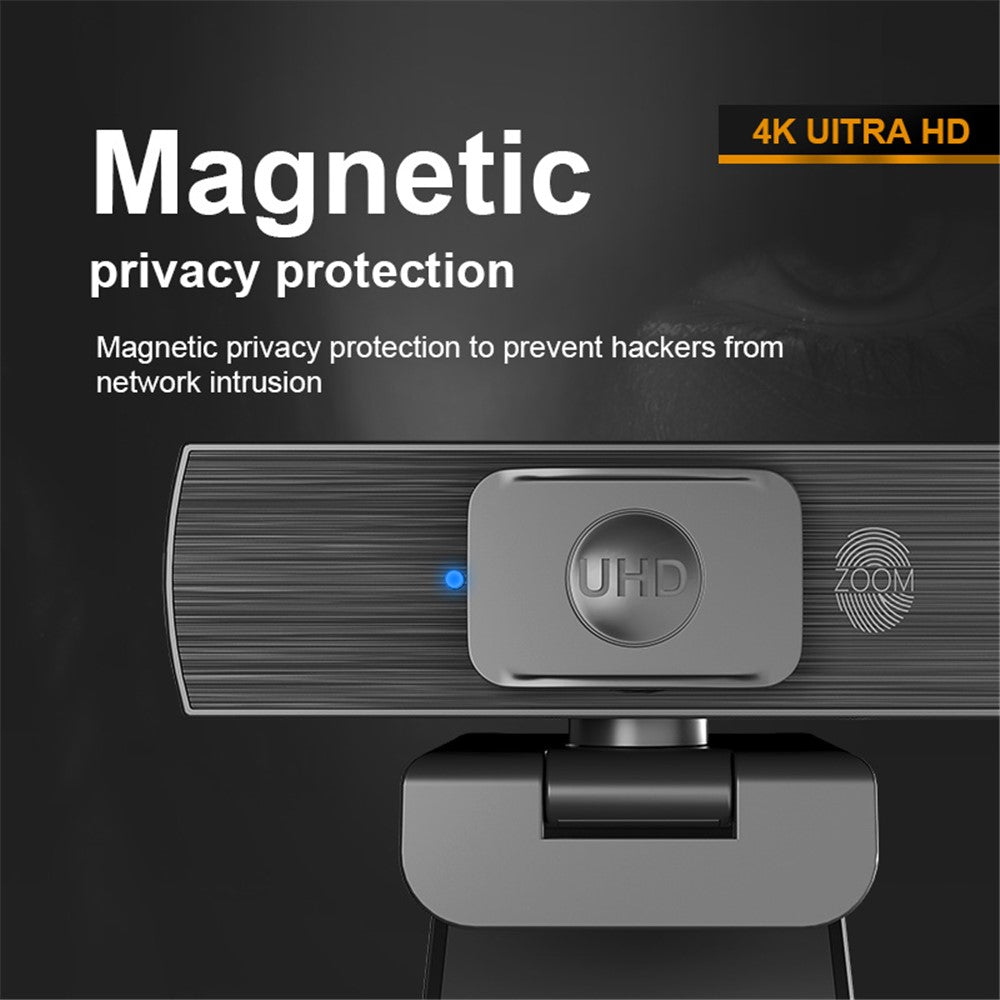H500 3840*2160p UHD 4K 60FPS Webcam Autofocus Web Camera PC Camera with Microphone