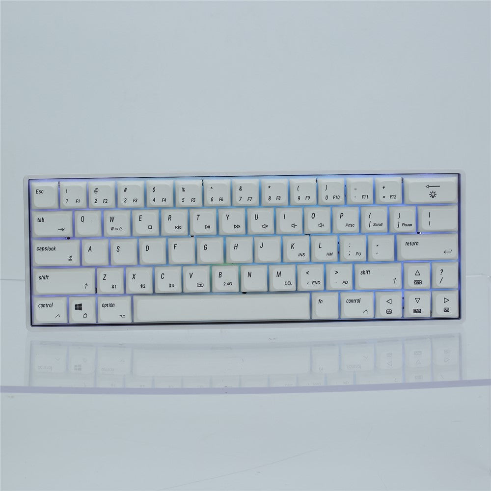 IVHCO 63 Keys Mini Gaming Mechanical Keyboard 3-Mode Bluetooth-compatible Keyboard with RGB Effects