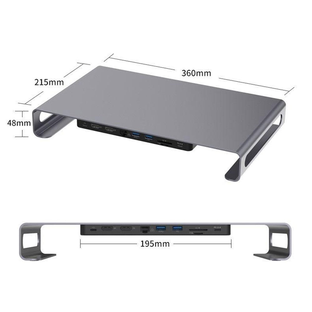 ONTEN OTN-95107 9-in-1 Multifunctional Laptop Docking Station USB-C to HDMI Adapter 4K Expansion Hub For Notebook