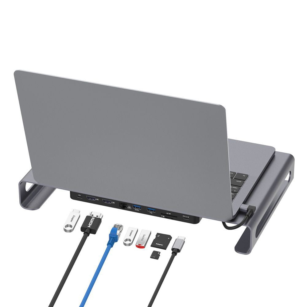 ONTEN OTN-95107 9-in-1 Multifunctional Laptop Docking Station USB-C to HDMI Adapter 4K Expansion Hub For Notebook