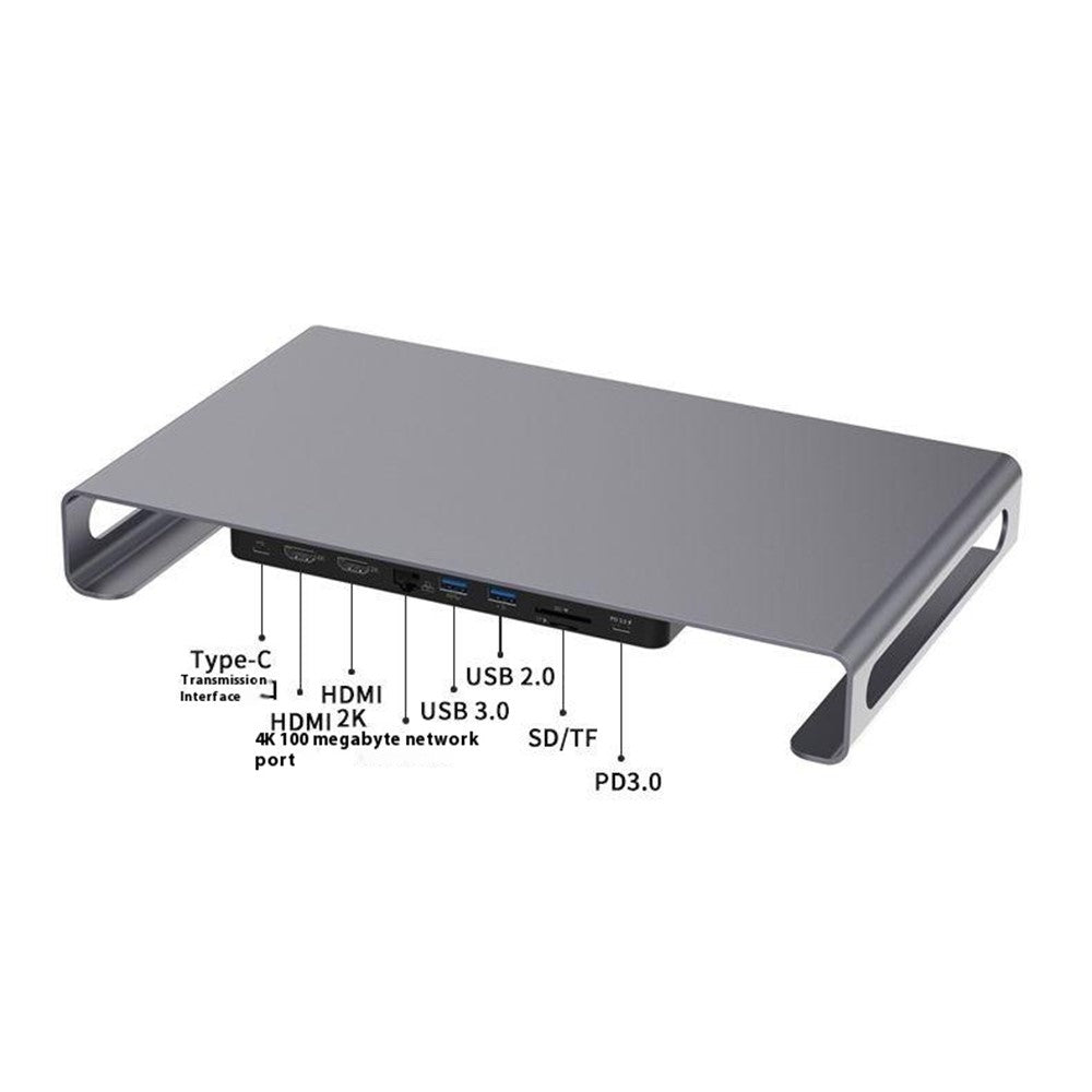 ONTEN OTN-95107 9-in-1 Multifunctional Laptop Docking Station USB-C to HDMI Adapter 4K Expansion Hub For Notebook