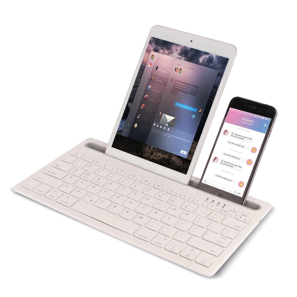 HM-04 Dual-Device Connection Bluetooth-compatible Keyboard for IOS Android Windows Phones/Tablets