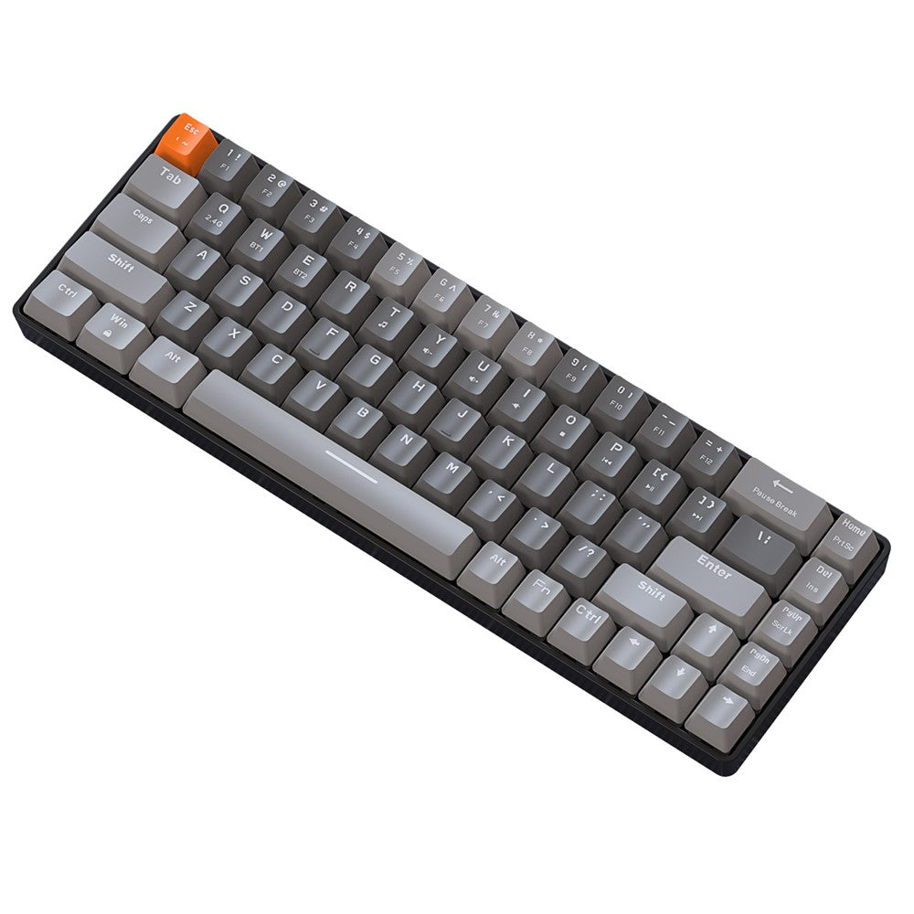 ZIYOULANG K68 Wireless Mechanical Keyboard 2.4G / Bluetooth-compatible Dual Mode 68-Key Keyboard