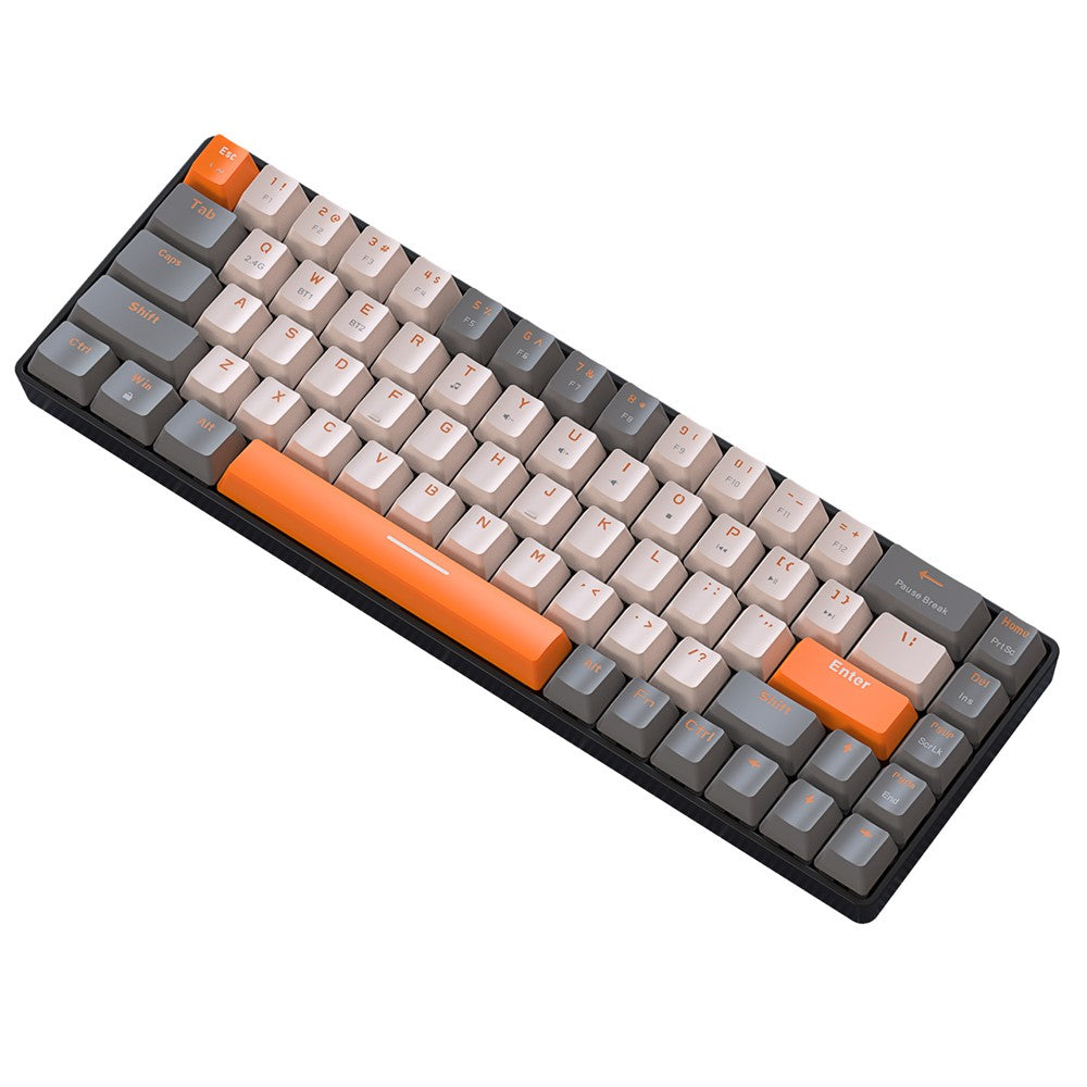 ZIYOULANG K68 Wireless Mechanical Keyboard 2.4G / Bluetooth-compatible Dual Mode 68-Key Keyboard