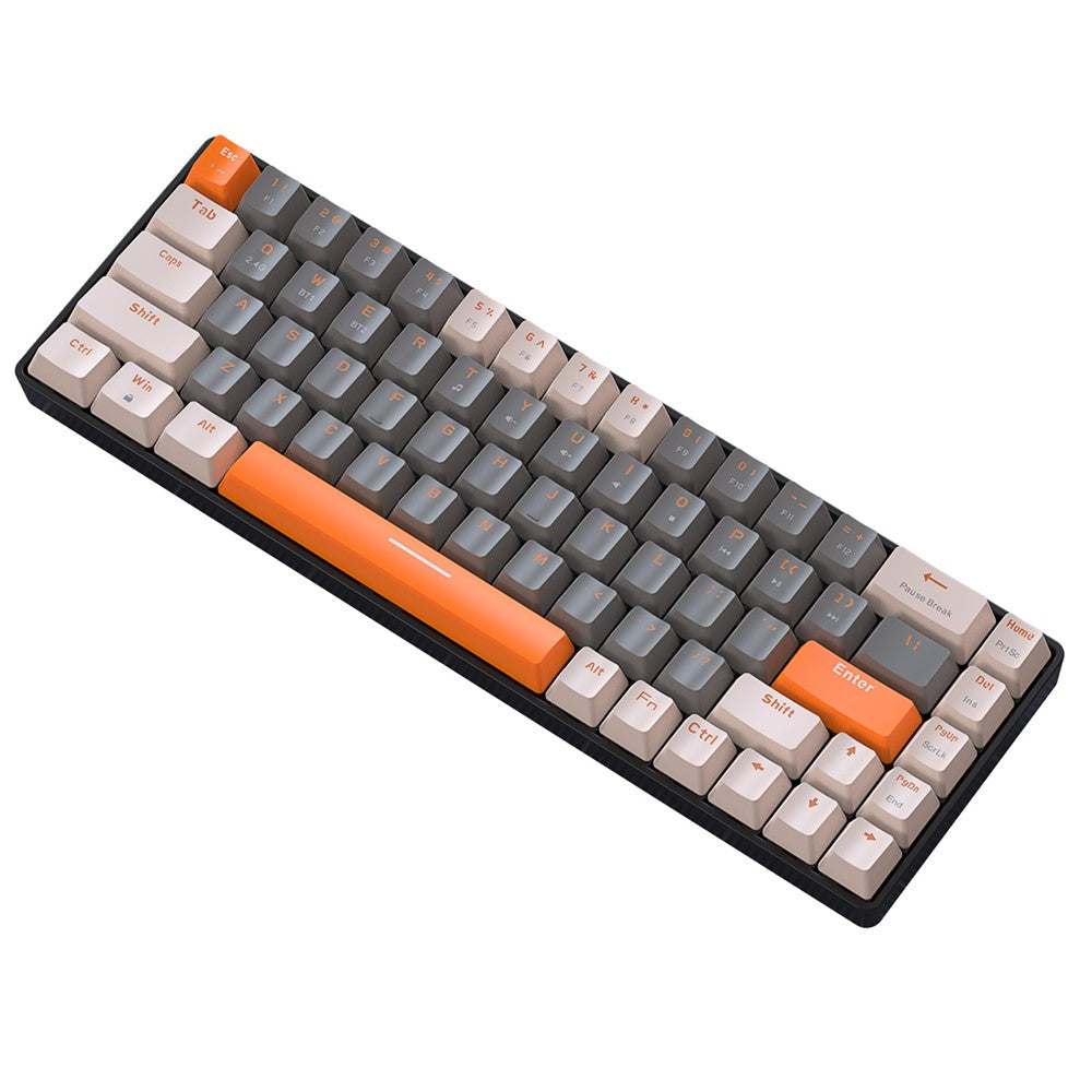 ZIYOULANG K68 Wireless Mechanical Keyboard 2.4G / Bluetooth-compatible Dual Mode 68-Key Keyboard